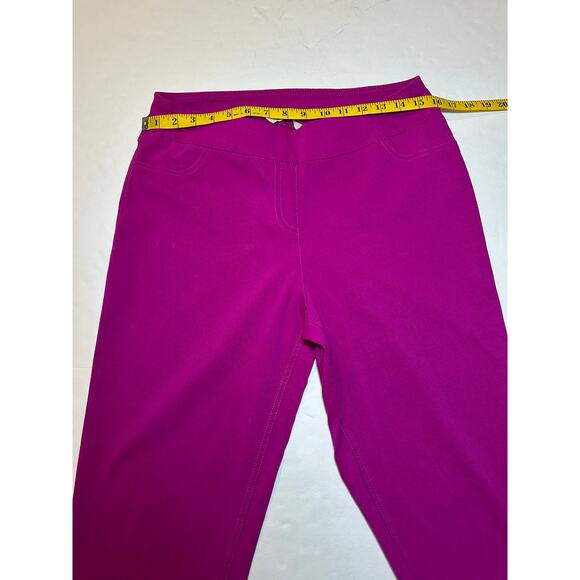 Soft Surroundings Women's Size Large Fuchsia Pull On Pants Stretch - Picture 4 of 7